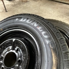 DUNLOP（ダンロップ）エナセーブ VAN01 タイヤホイールセット（2本）塗装鉄ホイール付きの画像