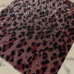 ヒョウ柄 キラキラステッカー ラインストーンの画像