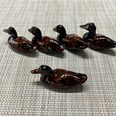 鴨の箸置き5個セットの画像