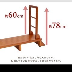 高級玄関手すり付きステップの画像