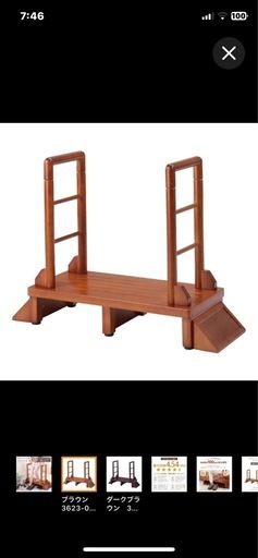 高級玄関手すり付きステップ