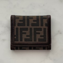 【FENDI 】　ズッカ柄　三つ折り　財布