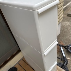 薄型　3段ゴミ箱
