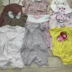 16点　50-70サイズ女の子　ロンパース　Tシャツ　短パン等
