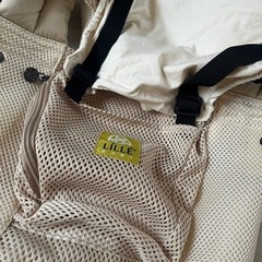 人気のリルベビーLILLE ベージュ メッシュ 抱っこ紐の画像