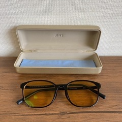 眼鏡ケース付きJINS度入りメガネの画像