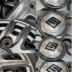 ㊺軽トラ・箱バン用の新品ゴツゴツタイヤと中古ホイールと新品