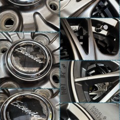 ㊻軽トラ・箱バン用の新品ゴツゴツタイヤと中古ホイールと新品ナット付き