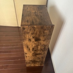 ニトリ　3段カラーボックス　扉付き　収納棚　の画像