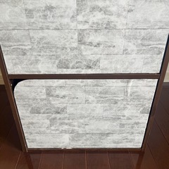 ニトリ　3段カラーボックス　扉付き　収納棚　の画像