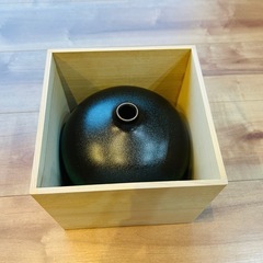 【未使用品】専用木箱付 花生 ひすい 一輪挿し 茶道　花瓶 の画像