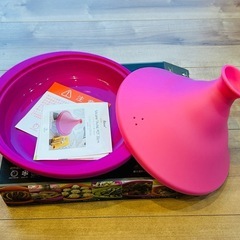 【未使用品】シリコンタジン鍋　20cm ピンクの画像