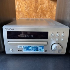 E2303   スピーカー　コンポ　CDレシーバー　DENON Pioneer  iPhone接続可能　動作確認済みの画像