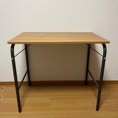 無印　スチールパイプテーブル