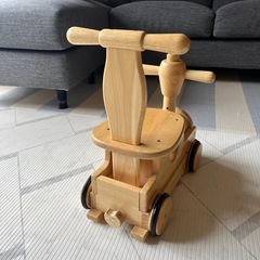野中製作所 木's乗用ポッポ 手押し車  ナチュラル インテリアの画像