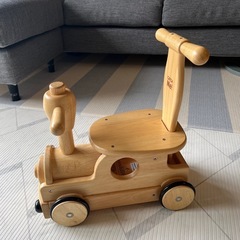 野中製作所 木's乗用ポッポ 手押し車  ナチュラル インテリアの画像
