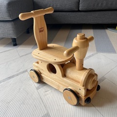 野中製作所 木's乗用ポッポ 手押し車  ナチュラル インテリア