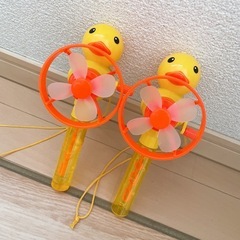手動扇風機付きシャボン玉 2点