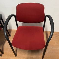 スタッキングチェア3脚椅子ジム受付の画像