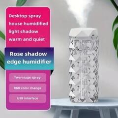 【新品】加湿器★ホワイト★水を入れるだけ！ライトの色が変えられます！