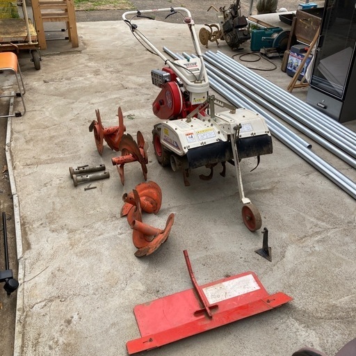 u*0様 引き取り限定 マメトラ MRV2D 動作品 耕運機 管理機 埼玉県 川 マメトラ MRV2D 小型農機 耕運機 歩行型 FG200G KAWASAKI 倉庫整理の際