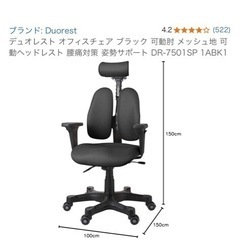 デュオレスト オフィスチェア  可動肘  DR-7501SPの画像