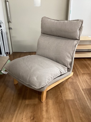 リクライニングソファー オットマン付き【町田市再生家具】250584