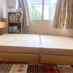 セミダブルベッドフレームのみの画像