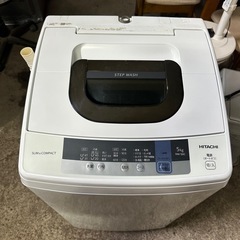 全自動洗濯機 日立 5kg 上開き ホワイト NW-50Cの画像