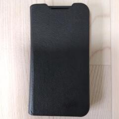 AQUOSwish２ブラック手帳型スマホカバー