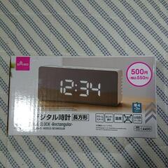 ダイソー　ミラーデジタル時計