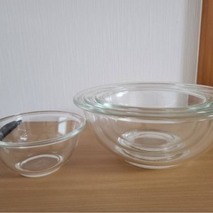 iwaki ガラスボウルセットの画像