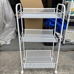 🌟文章お読みください🌟A-1142収納キャスター付きラック‼️美...