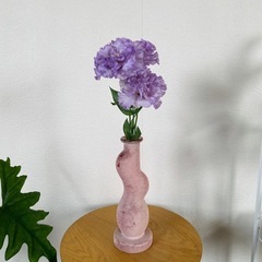1輪挿し　花瓶　花　トルコキキョウの画像