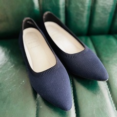 美品★ネイビー22.5cm(4H)ステッピ★アンフィーロ