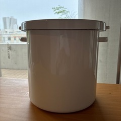 タイムセール野田琺瑯 米びつ ライスストッカー　ラウンドストッカ...