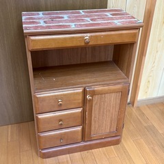 0円　レンジボード、キャビネット、電話台、チェスト、レトロ、アンティーク