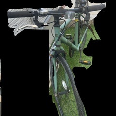 緑色　クロスバイクの画像
