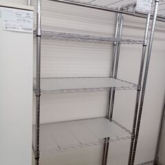 ★ジモティ割あり★  メタルラック シルバー H204×D45×...