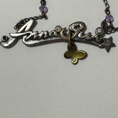 Anna Sui ネックレス バタフライ付きの画像