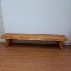 祭り屋　無垢材一枚板ベンチ　215cm