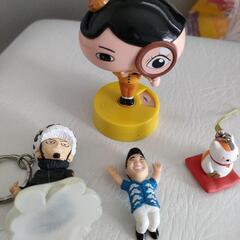 フィギュアいろいろ　おしりたんてい、みやぞん、招き猫他