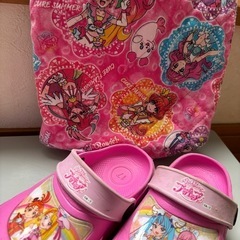 プリキュア　サンダル　シューズ袋の画像