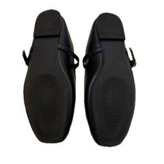 一度のみ使用　GU gu シューズ　フラット　パンプス　ブラック　黒　靴の画像