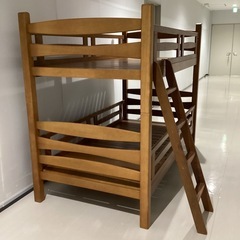 木製二段ベッド【町田市再生家具】250586の画像
