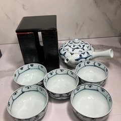H2505-755 たち吉 急須&お茶呑茶碗5客セット HT-1...