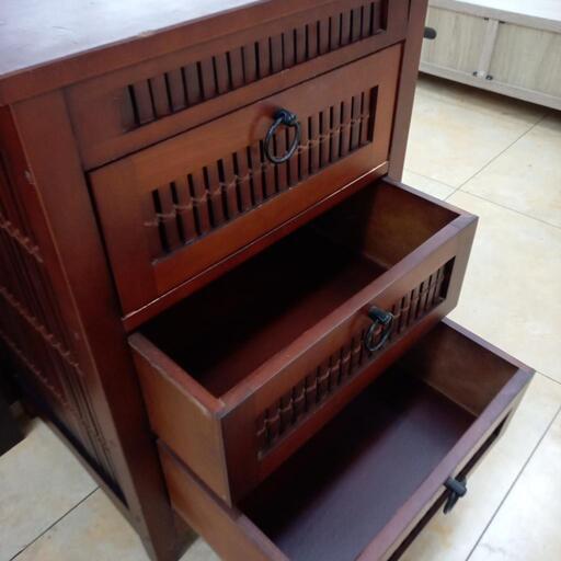 ☆ジモティ割あり☆ チェスト ブラウン H87.5×D40×W120 クリーニング