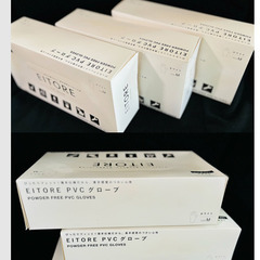 お得！介護・園芸・使い捨てPVC手袋(Ｍ)100入×3箱の画像