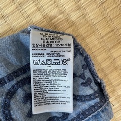 baby Gap】デニム素材　襟付きワンピース ノースリーブ　2点セットの画像