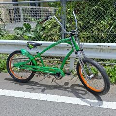 ⏹️程度良しラットフィンク自転車　3段ギア付き　フロントブレーキ